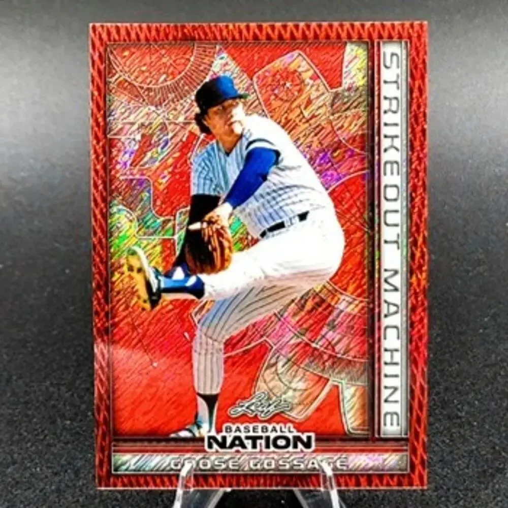 Goose Gossage 1/2 Red Strikeout Machine Baseball Hall of Famer New York Yankees - Picture 1 of 3